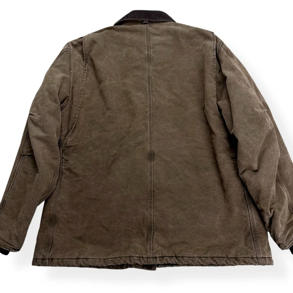 VTG Carhartt Arctic Jacket Quilted USA Men's‎ 2XL Tall C26 CHT Chestnut Brown